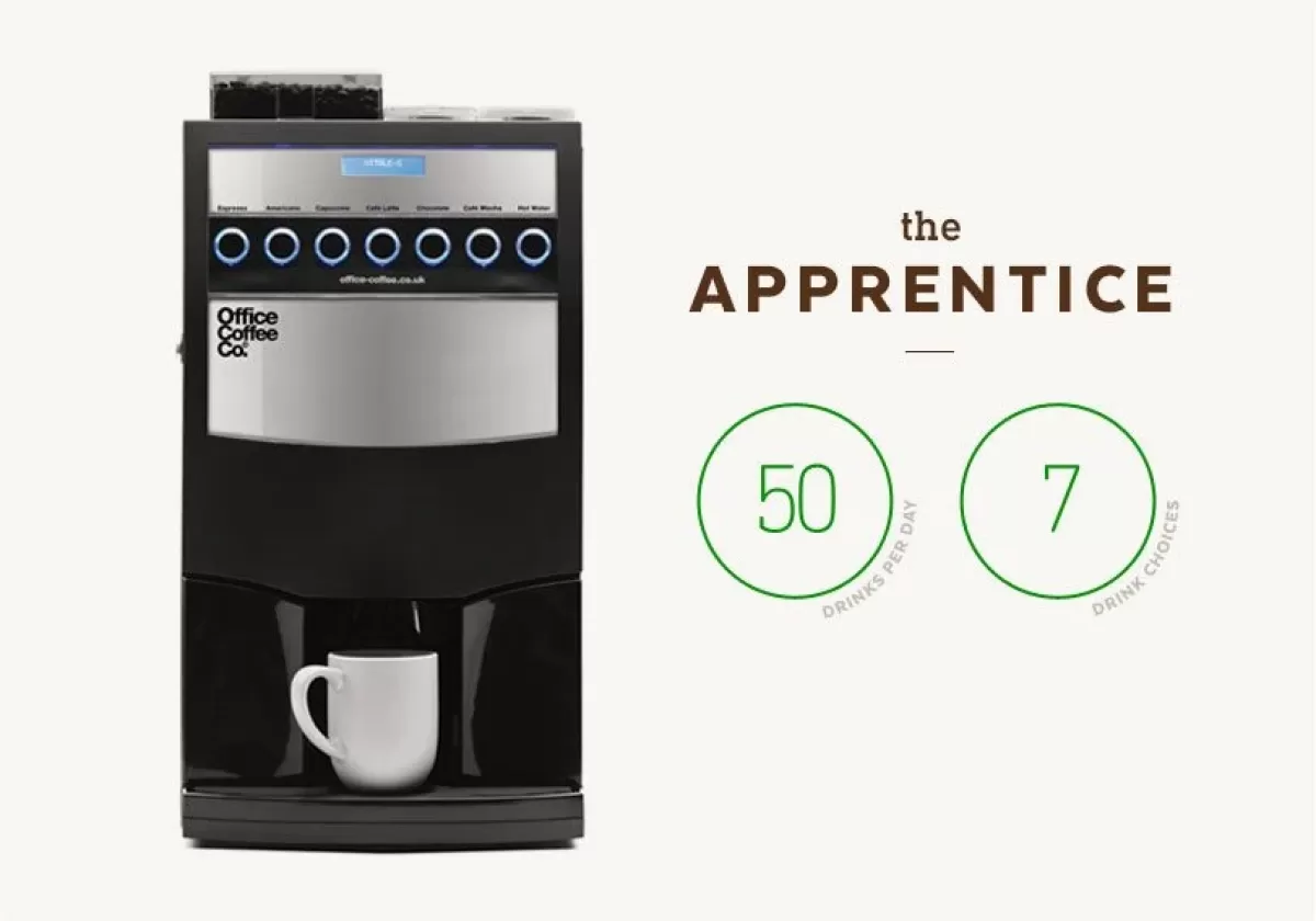 Apprentice bean to cup office coffee machine