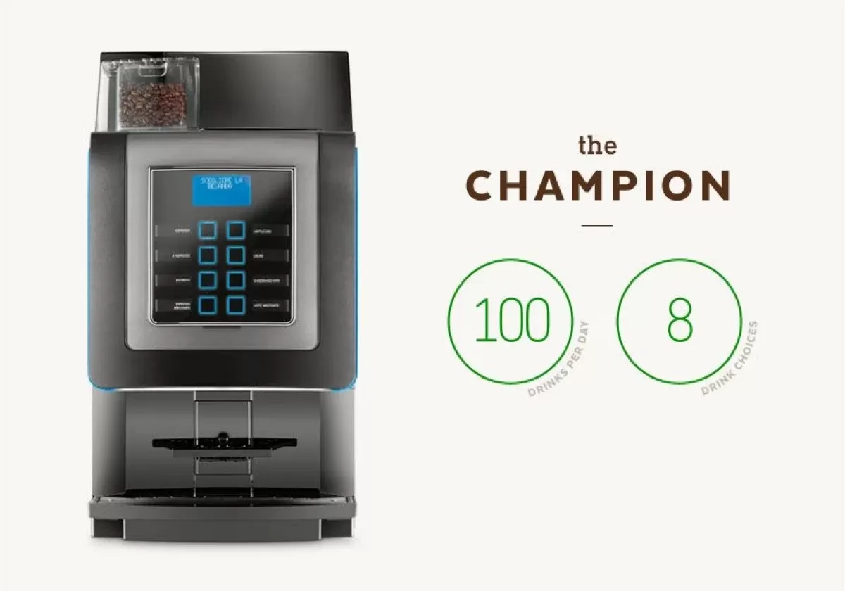 Champion bean to cup office coffee machine