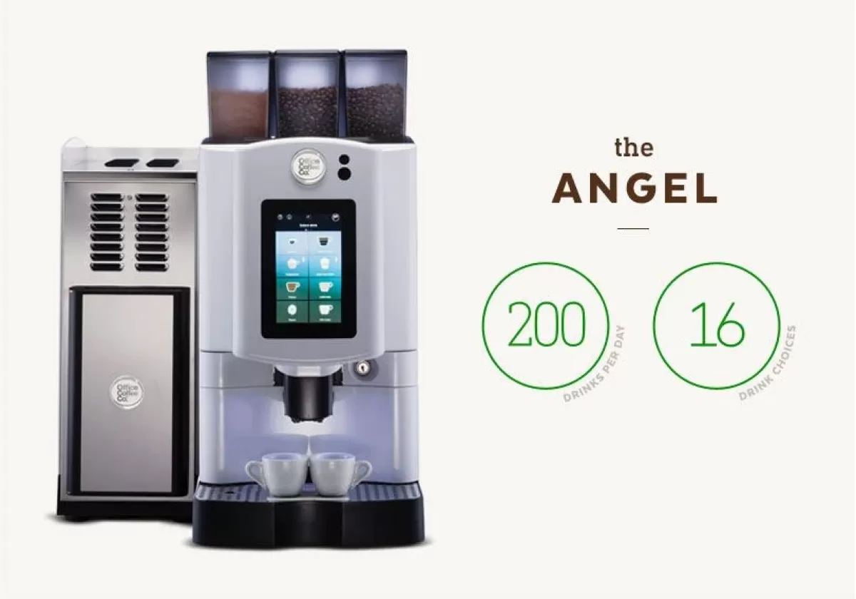 Angel bean to cup office coffee machine