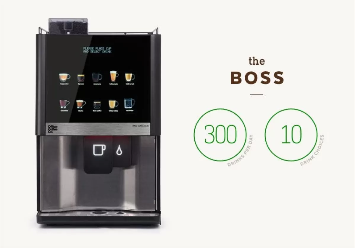 Boss bean to cup office coffee machine