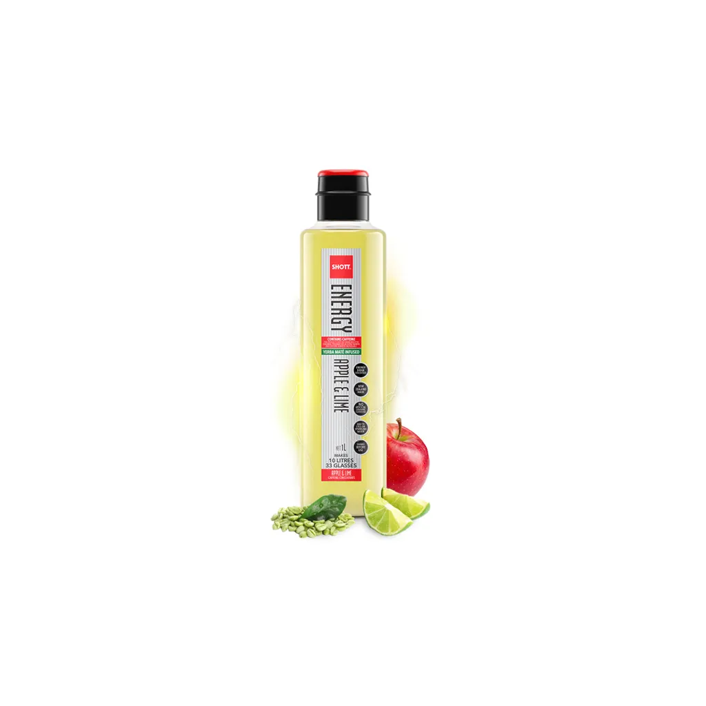 SHOTT Energy Apple and Lime Yerba Maté Syrup 1 litre